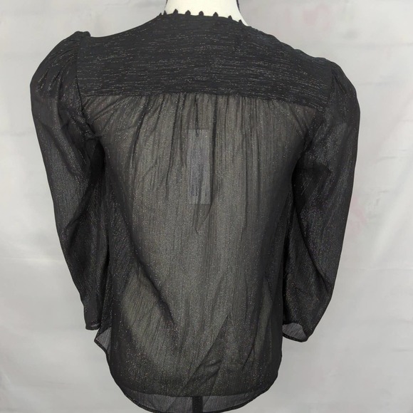 NWT |‎ L'AGENCE Kimberly Puffy Sleeve Blouse - Picture 7 of 9